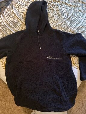 Nike Women's Black Sherpa Hoodie